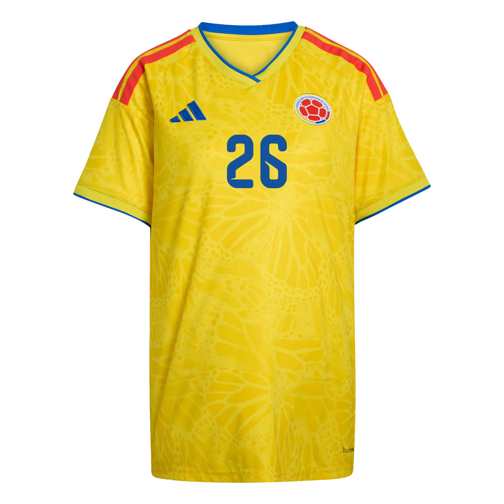 Gustavo Puerta 26 Women's Colombia National Team 2026 Home Jersey - Yellow