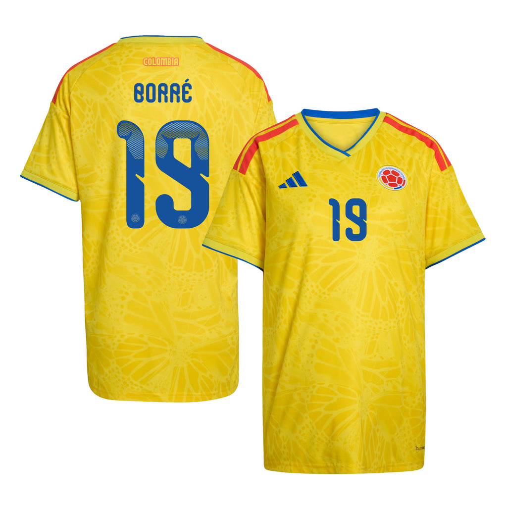 Rafael Borré 19 Women's Colombia National Team 2026 Home Jersey - Yellow