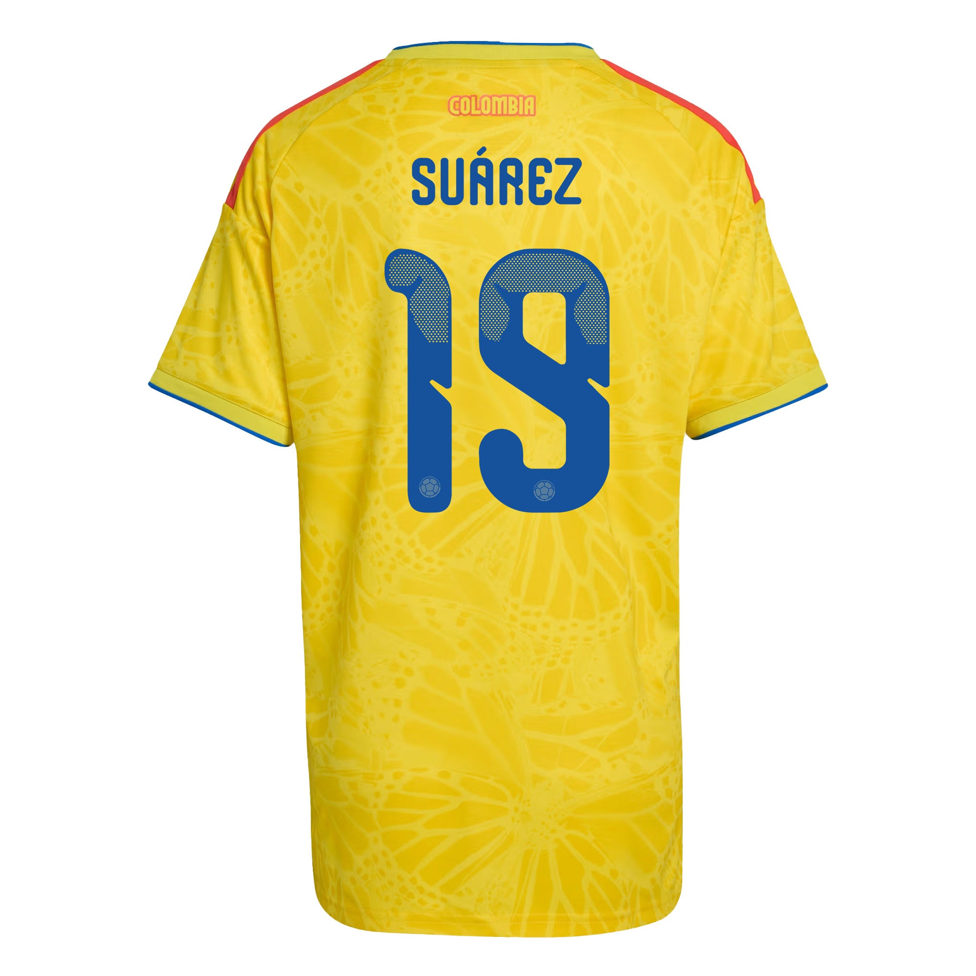 Luis Suárez 19 Women's Colombia National Team 2026 Home Jersey - Yellow