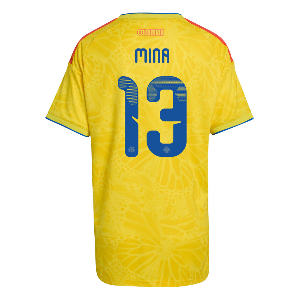 Yerry Mina 13 Women's Colombia National Team 2026 Home Jersey - Yellow
