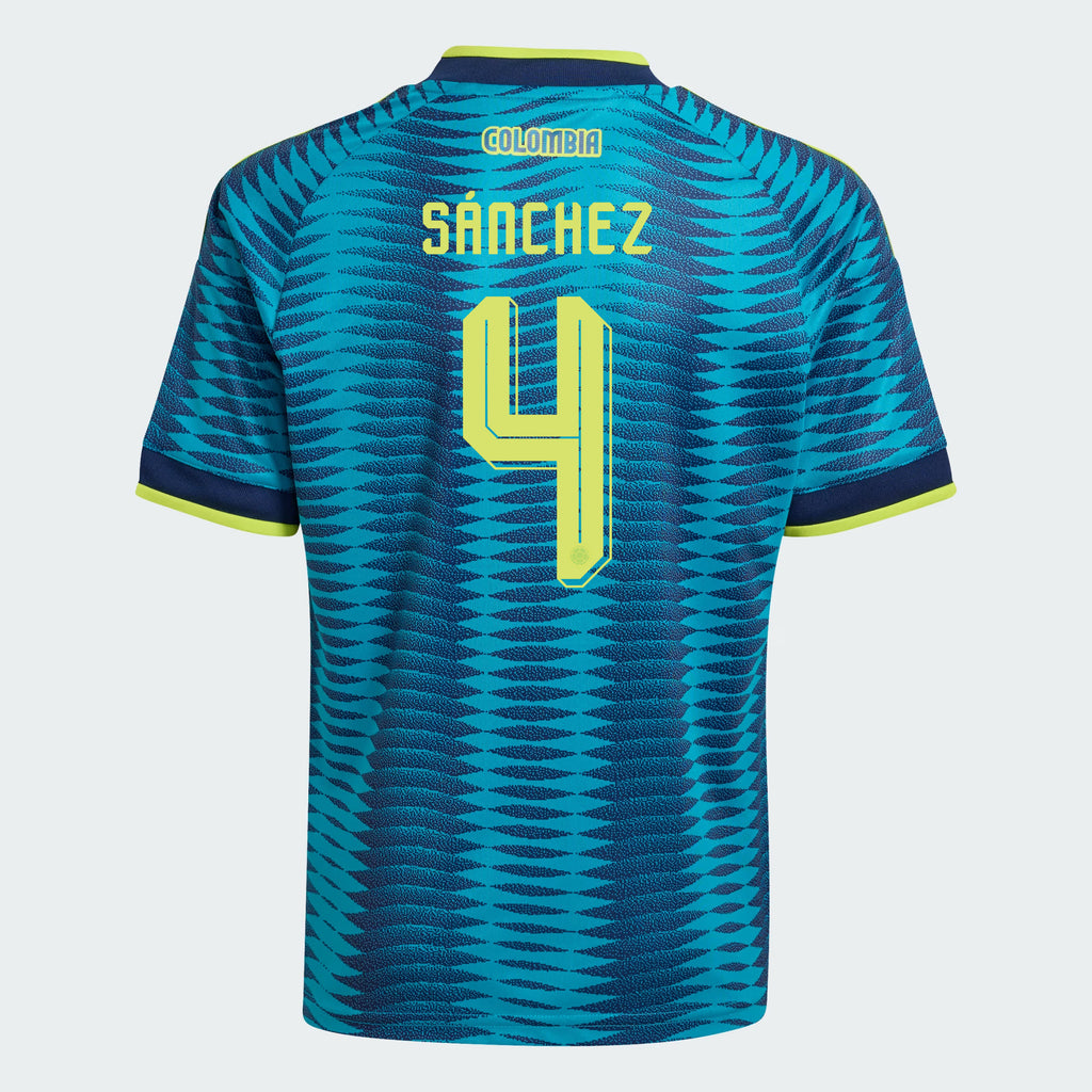 Davinson Sánchez 4 Youth Colombia National Team 2026 Away Jersey - Turquoise