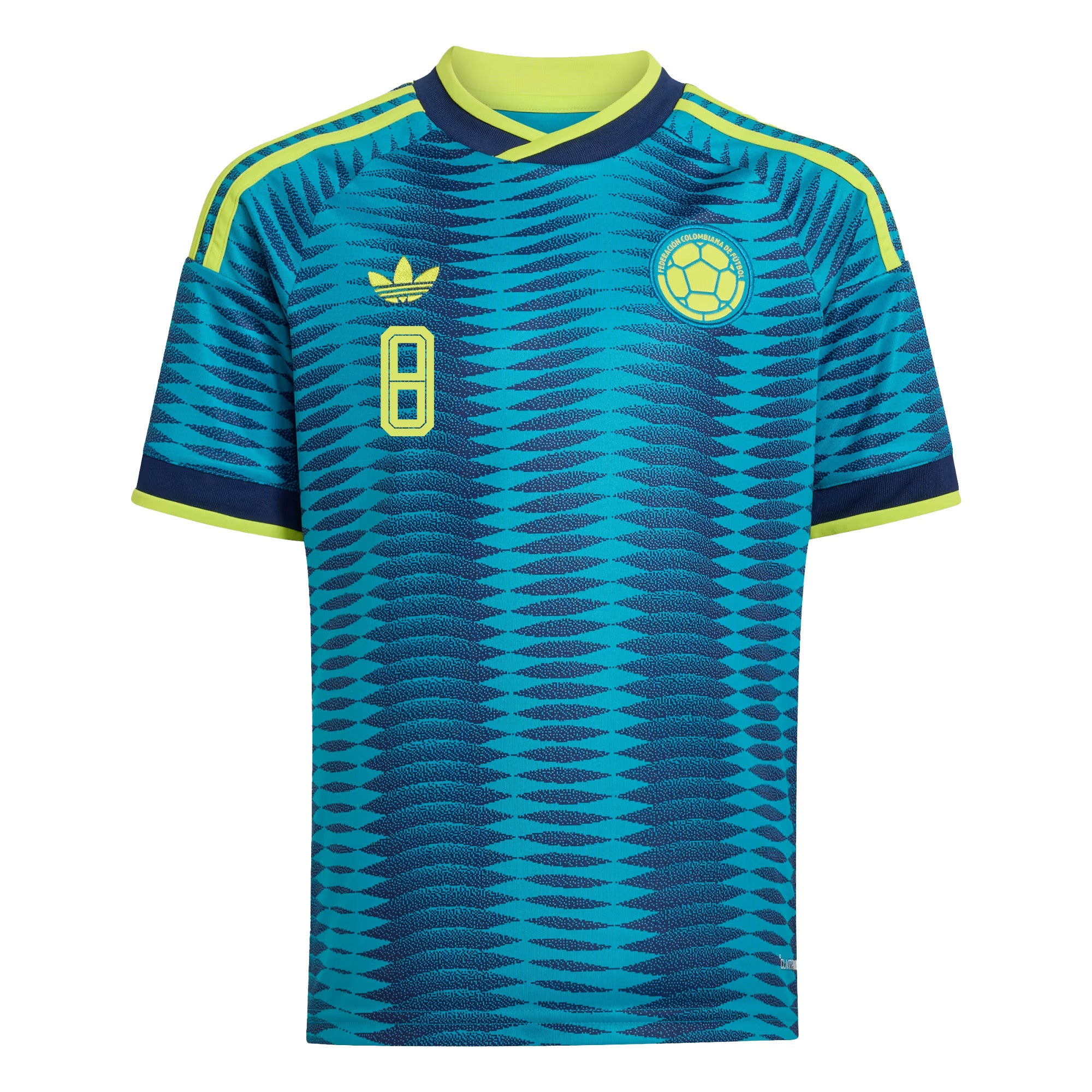 Jorge Carrascal 8 Youth Colombia National Team 2026 Away Jersey - Turquoise