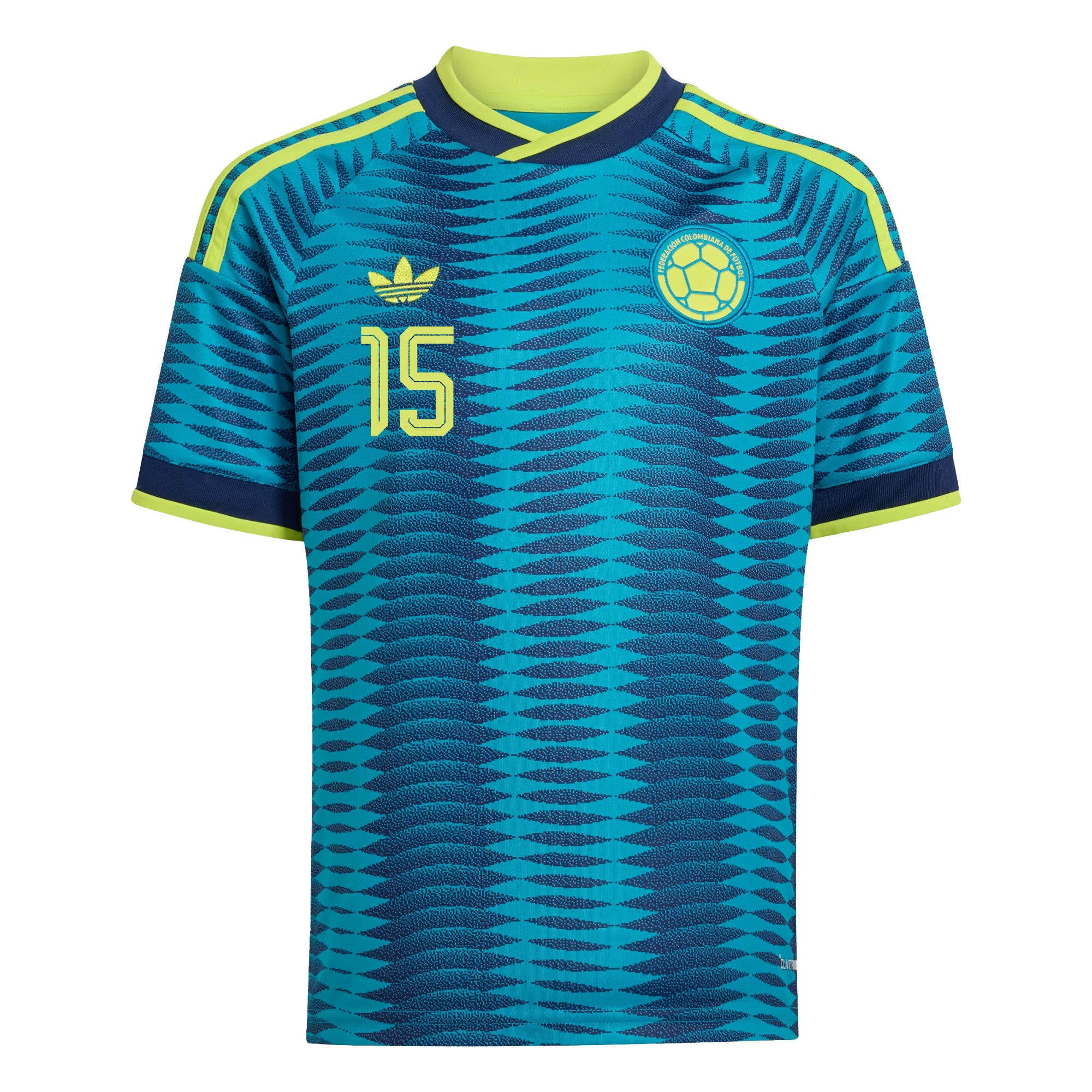 Mateus Uribe 15 Youth Colombia National Team 2026 Away Jersey - Turquoise