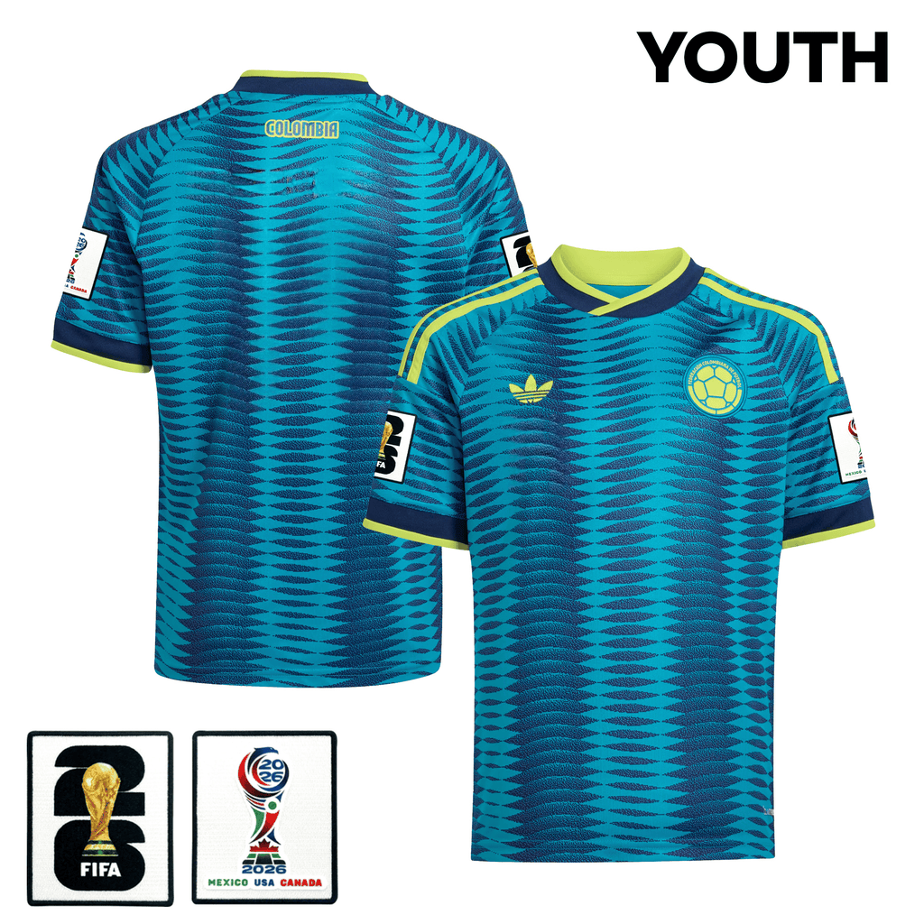 Colombia National Team 2026 Youth Away Jersey - Turquoise