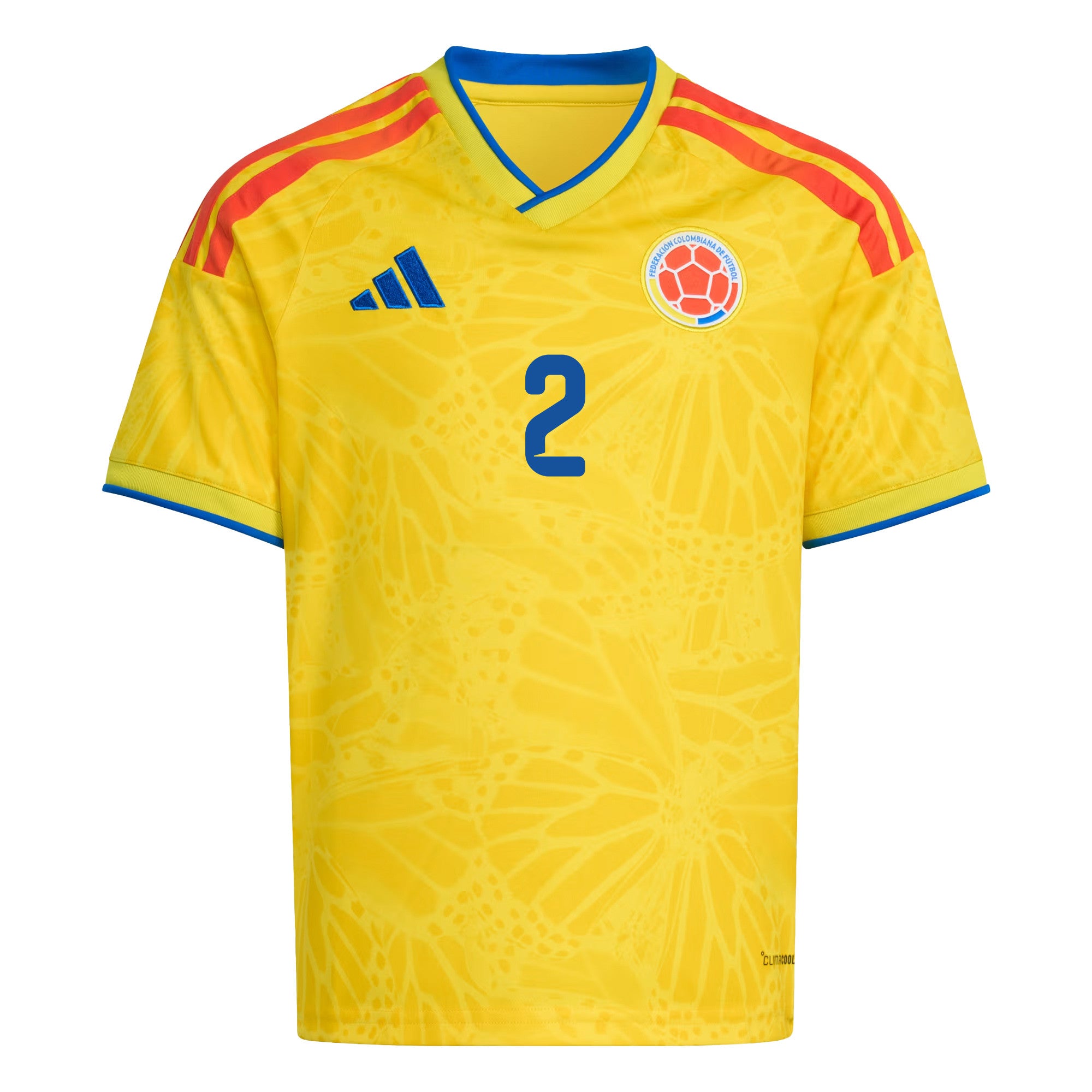 Daniel Muñoz 2 Youth Colombia National Team 2026 Home Jersey - Yellow