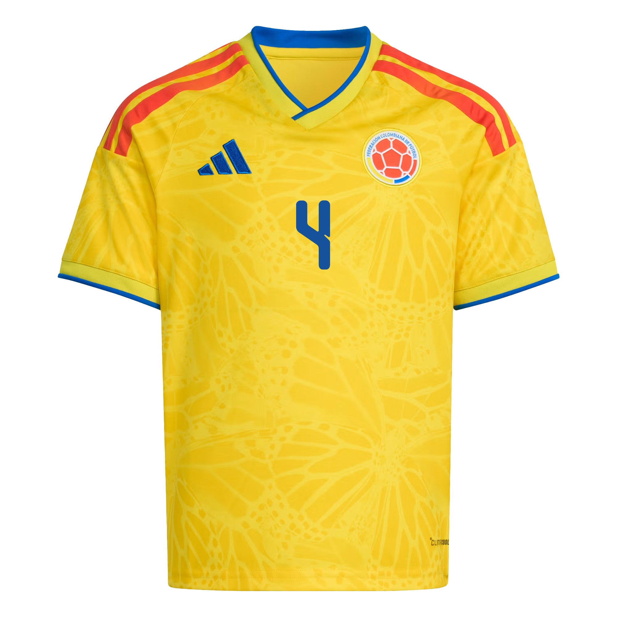 Santiago Arias 4 Youth Colombia National Team 2026 Home Jersey - Yellow
