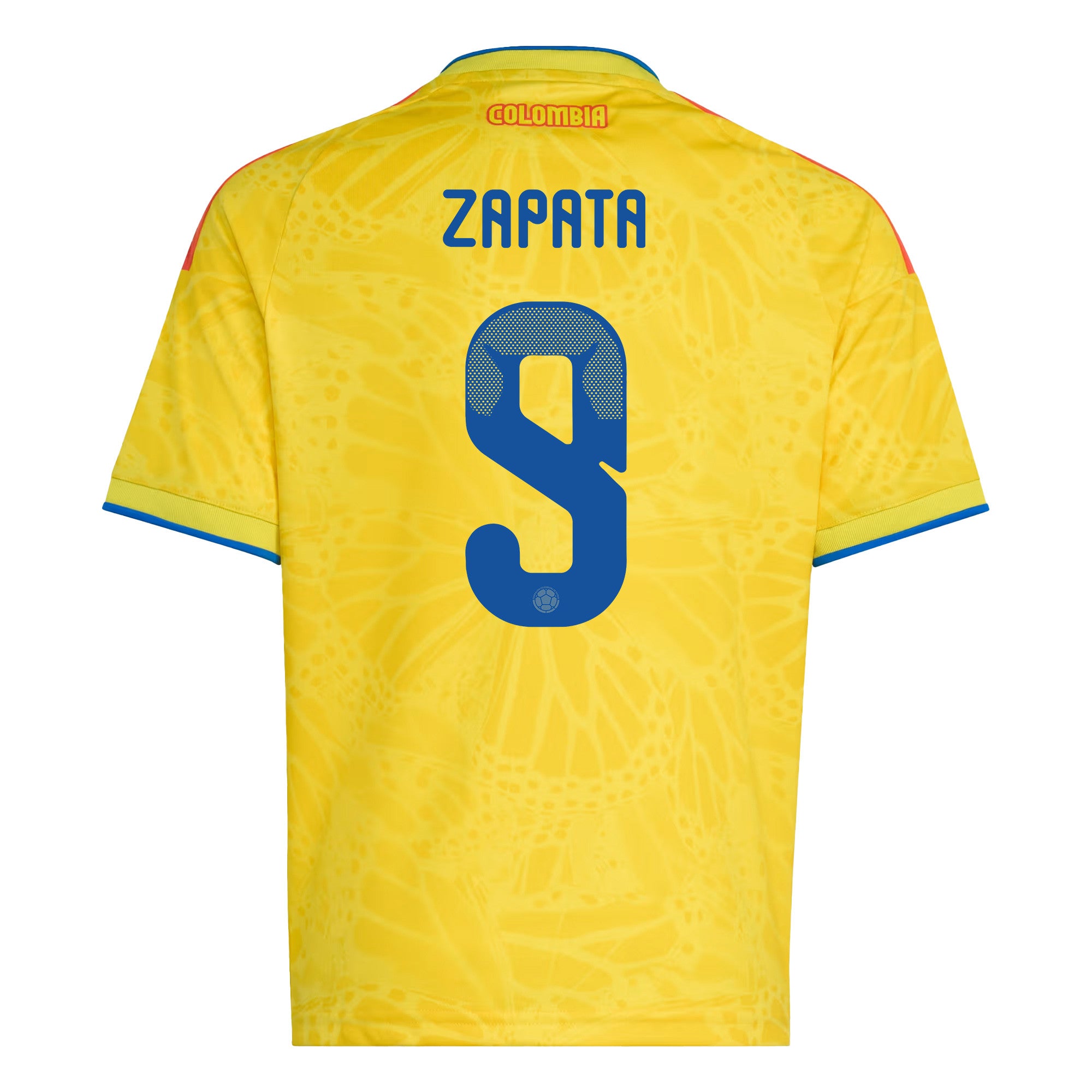 Duván Zapata 9 Youth Colombia National Team 2026 Home Jersey - Yellow
