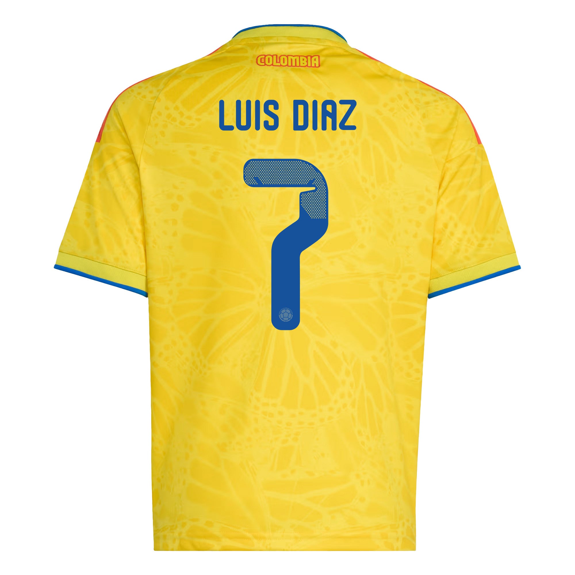 Luis Diaz 7 Youth Colombia National Team 2026 Home Jersey - Yellow