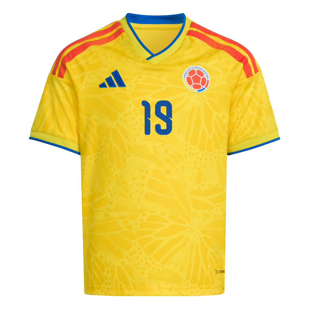 Luis Suárez 19 Youth Colombia National Team 2026 Home Jersey - Yellow