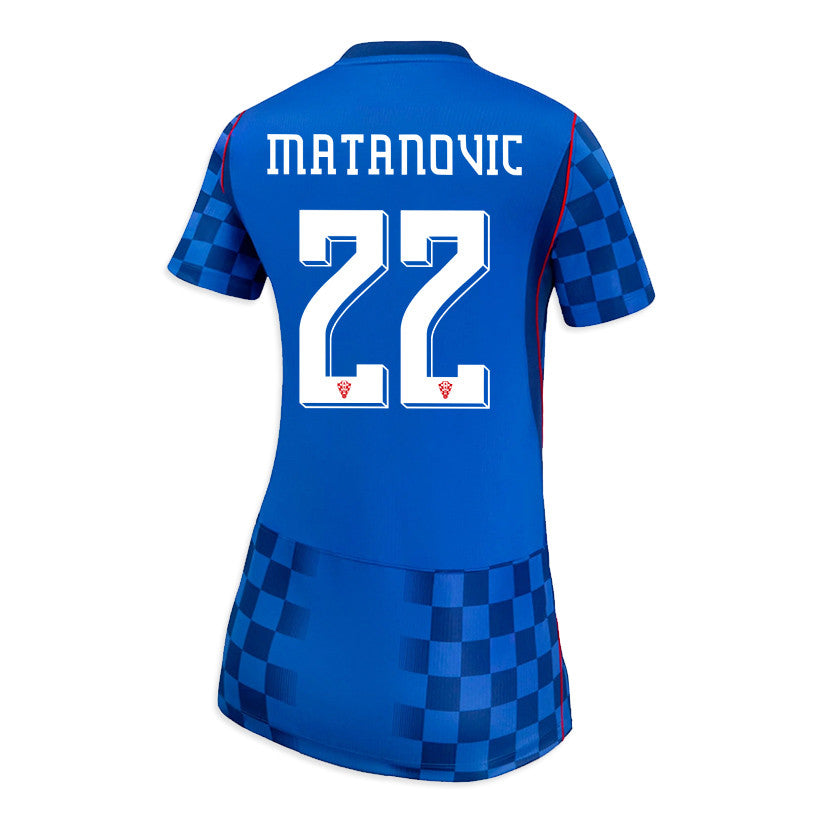Igor Matanovic 22 Women's Croatia National Team 2026 Away Jersey - Blue