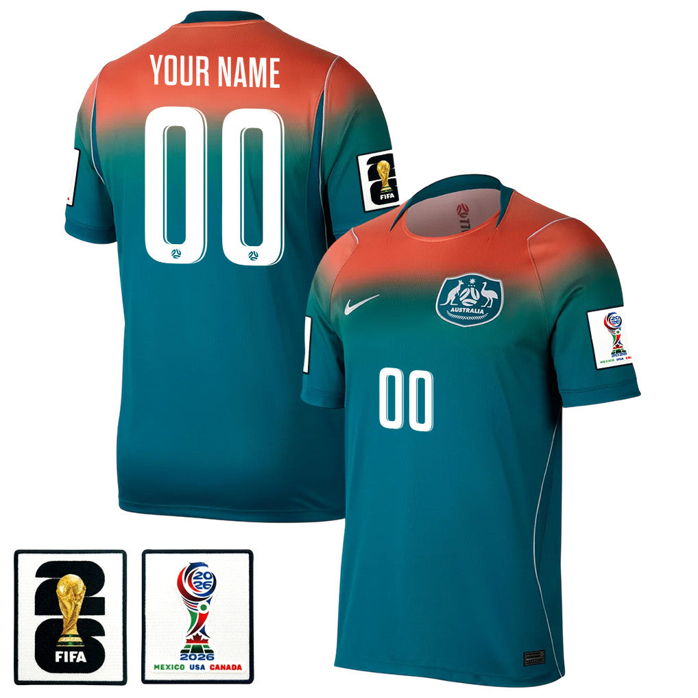 Australia National Team 2026 Personalized Away Jersey - Teal, Men