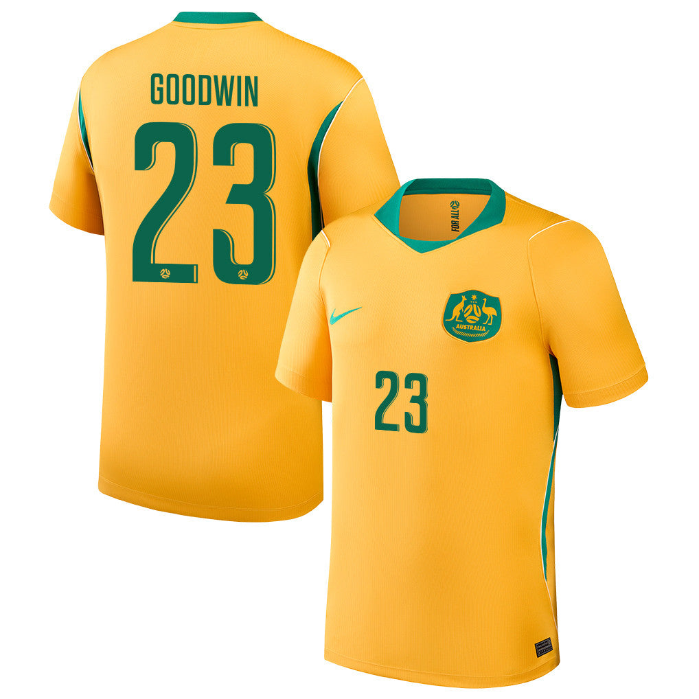 Craig Goodwin 23 Australia National Team 2026 Home Jersey - Yellow, Men