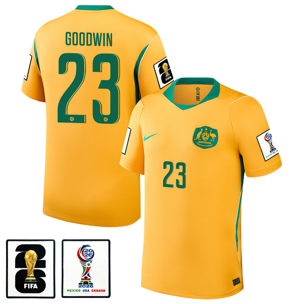 Craig Goodwin 23 Australia National Team 2026 Home Jersey - Yellow, Men
