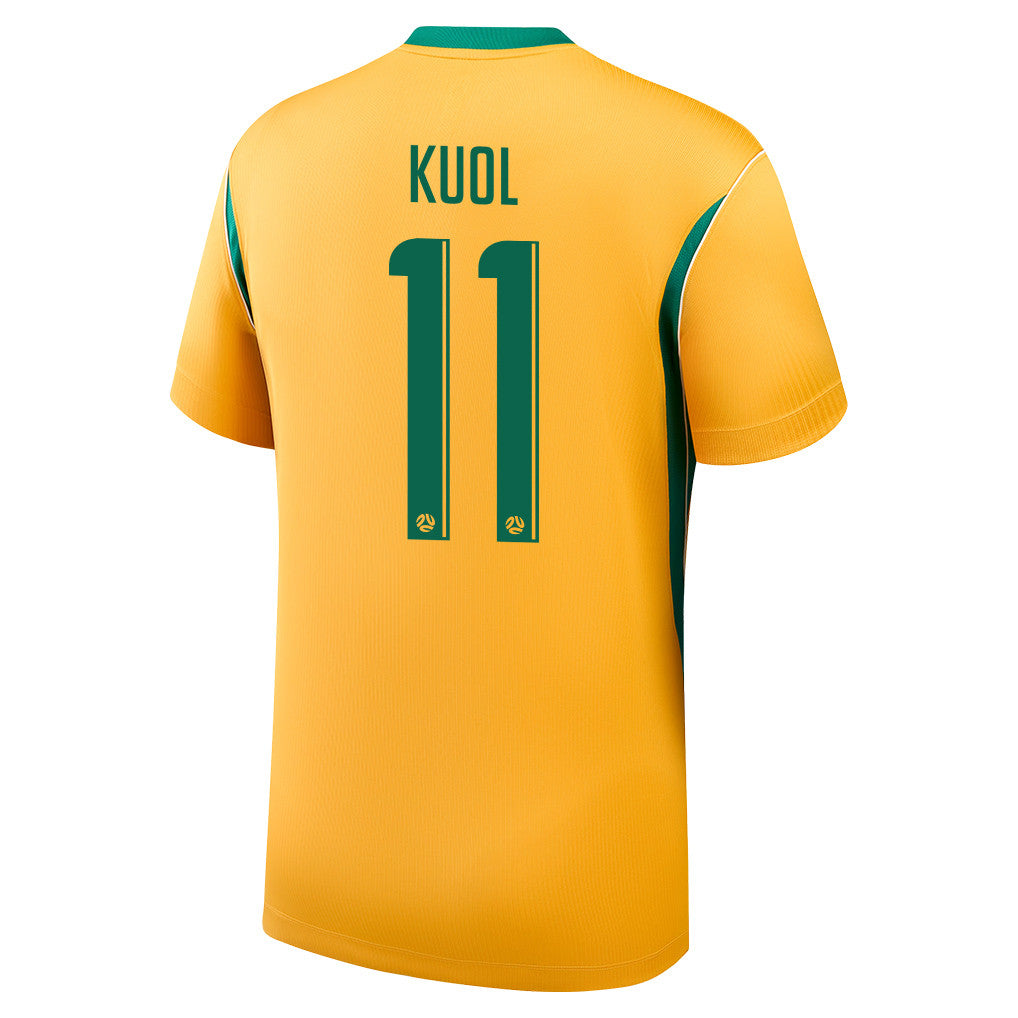 Garang Kuol 11 Australia National Team 2026 Home Jersey - Yellow, Men