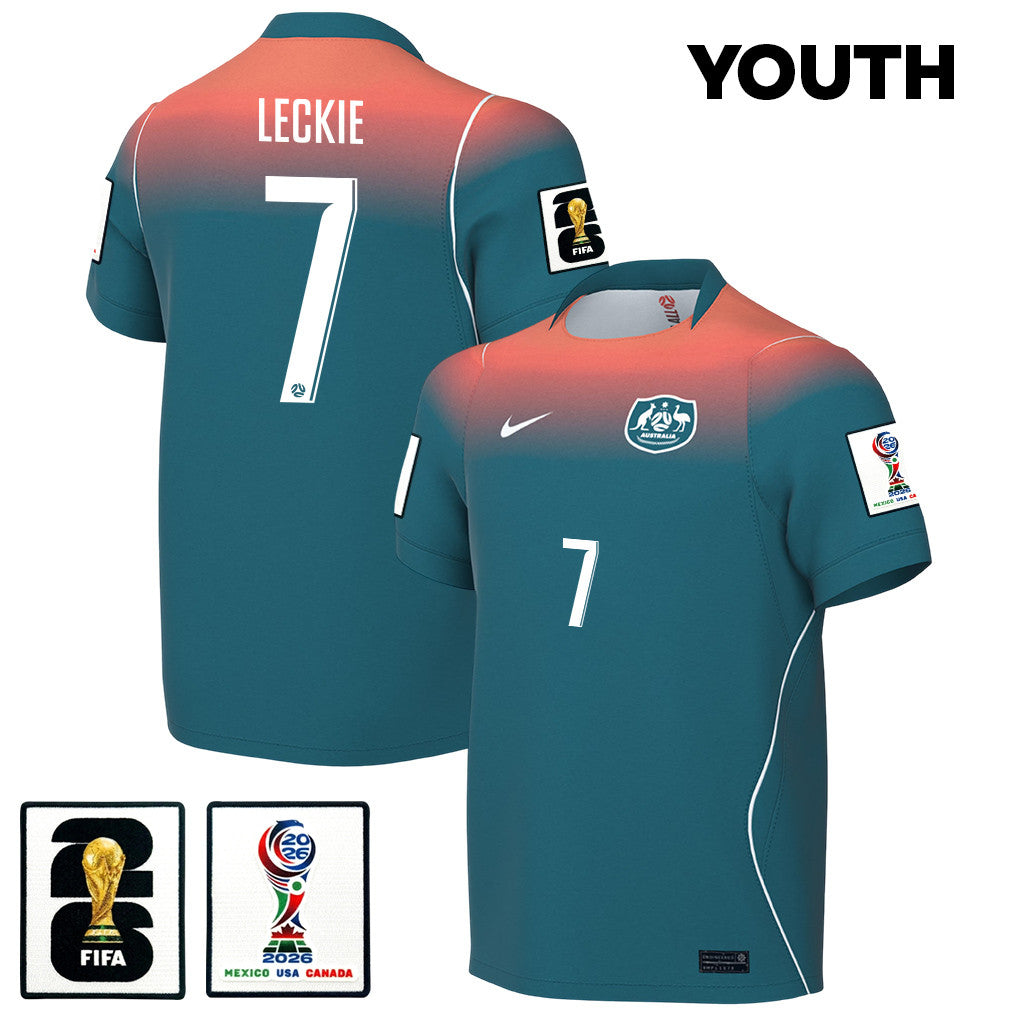 Mathew Leckie 7 Youth Australia National Team 2026 Away Jersey - Teal