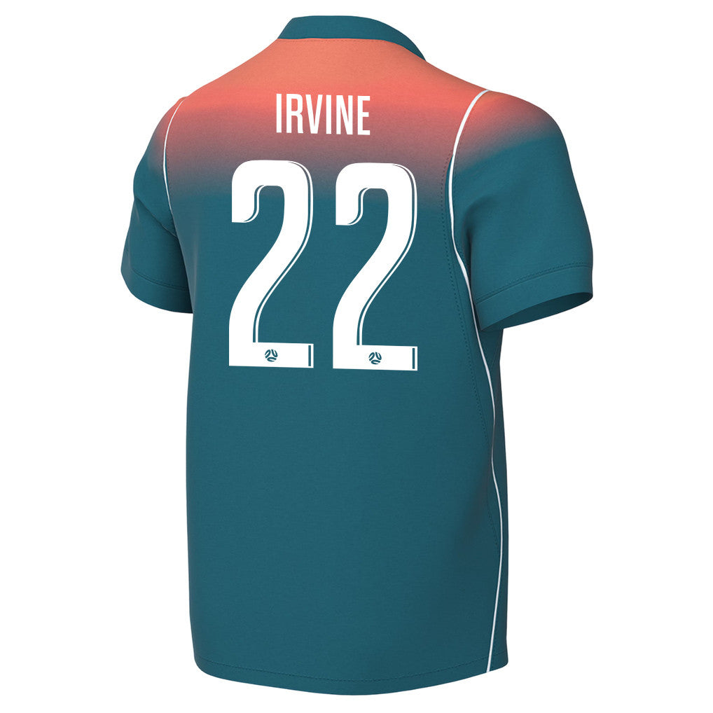 Jackson Irvine 22 Youth Australia National Team 2026 Away Jersey - Teal