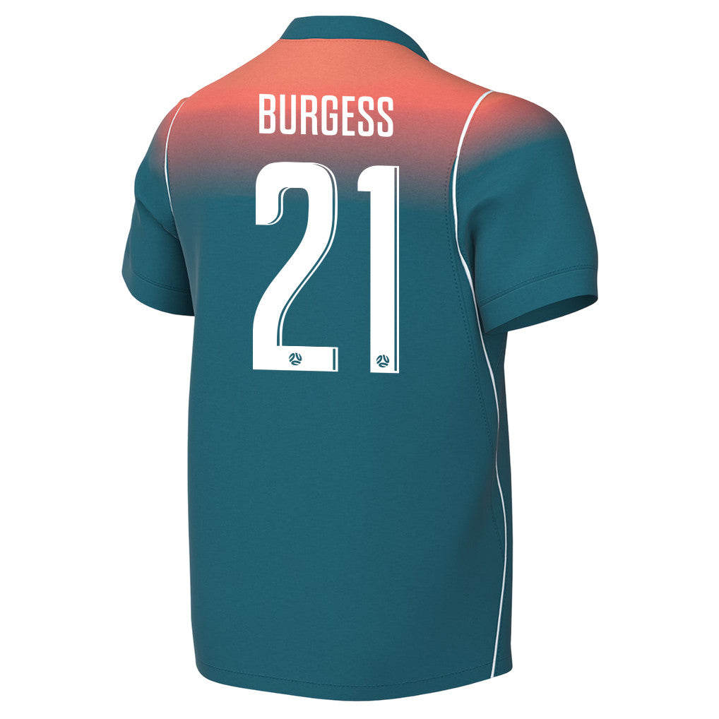Cameron Burgess 21 Youth Australia National Team 2026 Away Jersey - Teal