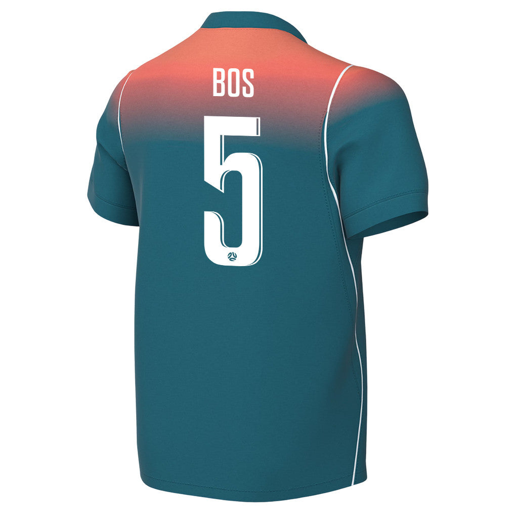 Jordan Bos 5 Youth Australia National Team 2026 Away Jersey - Teal