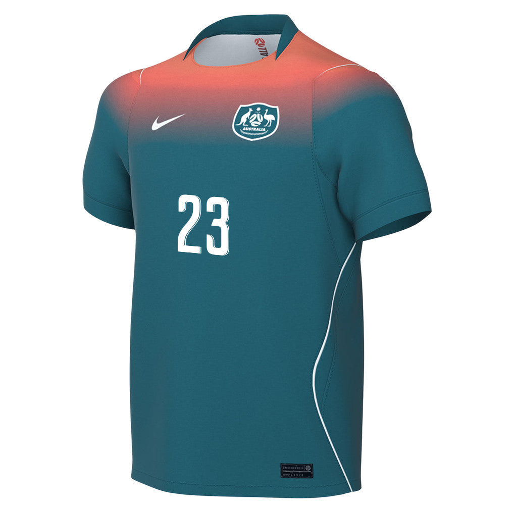 Alessandro Circati 23 Youth Australia National Team 2026 Away Jersey - Teal