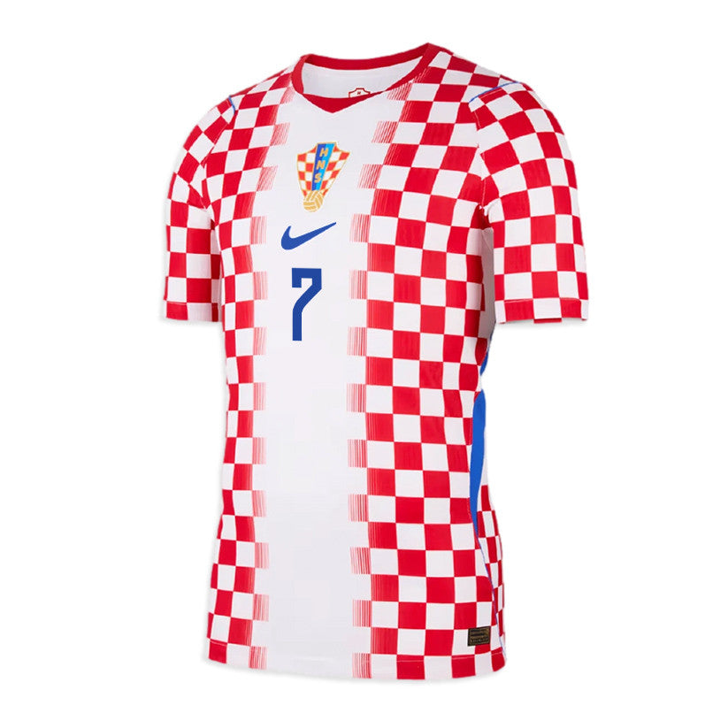Lovro Majer 7 Croatia National Team 2026 Home Jersey - Men, White/ Red