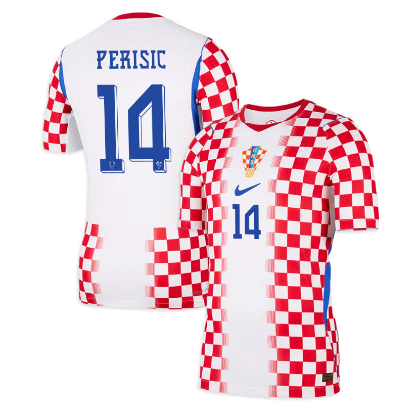 Ivan Perisic 14 Croatia National Team 2026 Home Jersey - Men, White/ Red