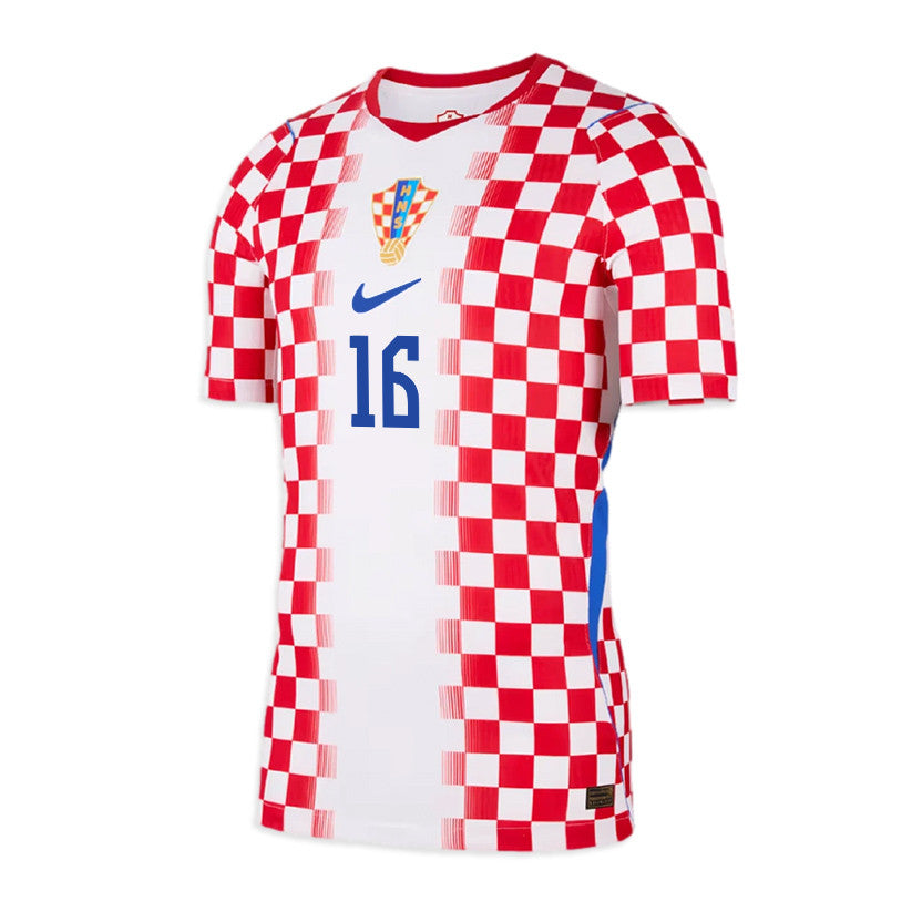 Ante Budimir 16 Croatia National Team 2026 Home Jersey - Men, White/ Red