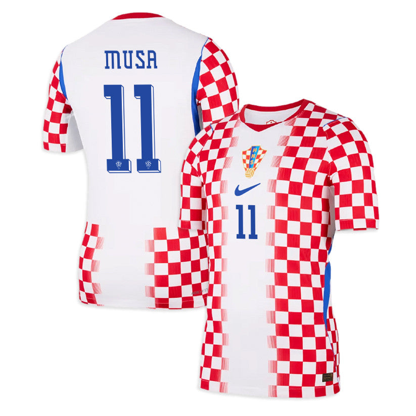 Petar Musa 11 Croatia National Team 2026 Home Jersey - Men, White/ Red