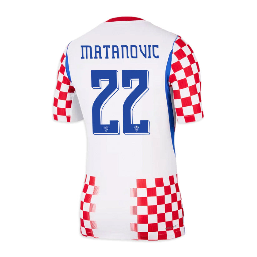 Igor Matanovic 22 Croatia National Team 2026 Home Jersey - Men, White/ Red