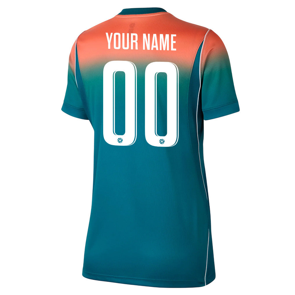 Australia National Team 2026 Women's Away Jersey - Personalized - Teal
