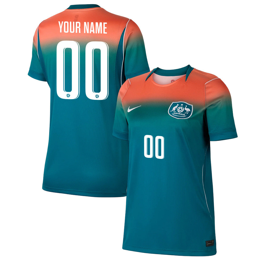Australia National Team 2026 Women's Away Jersey - Personalized - Teal
