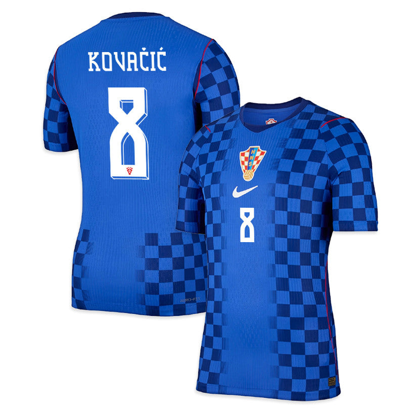 Mateo Kovačić 8 Croatia National Team 2026 Away Jersey - Men, Blue