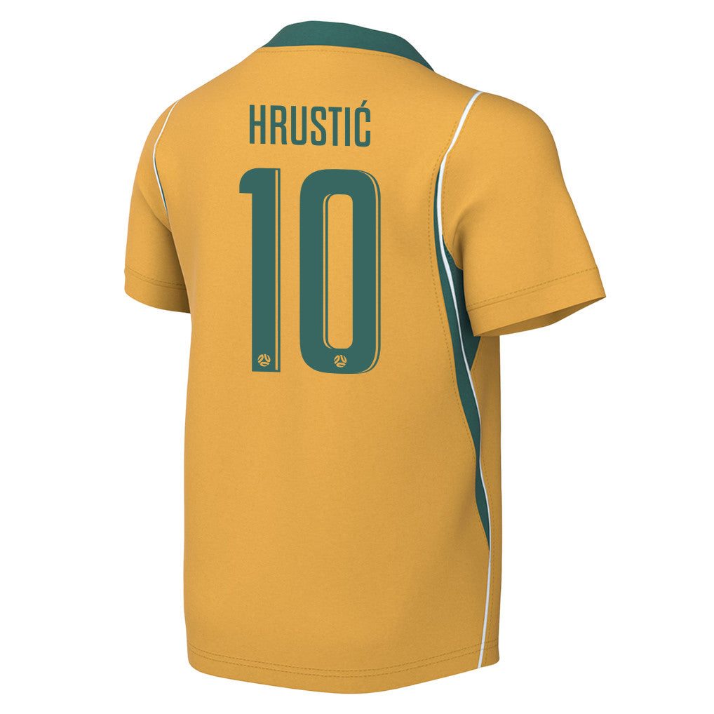 Ajdin Hrustić 10 Youth Australia National Team 2026 Home Jersey - Yellow