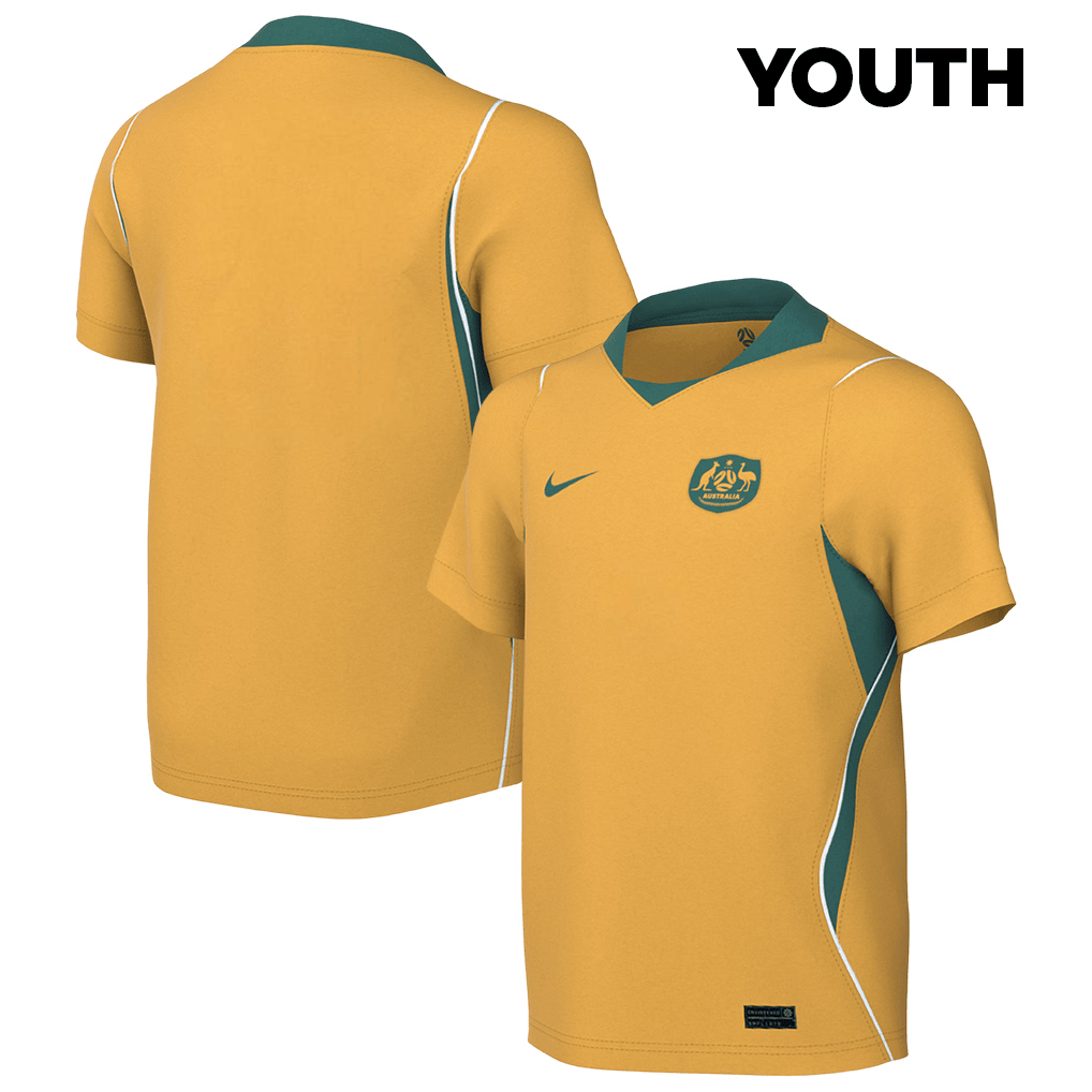 Australia National Team 2026 Youth Home Jersey - Yellow