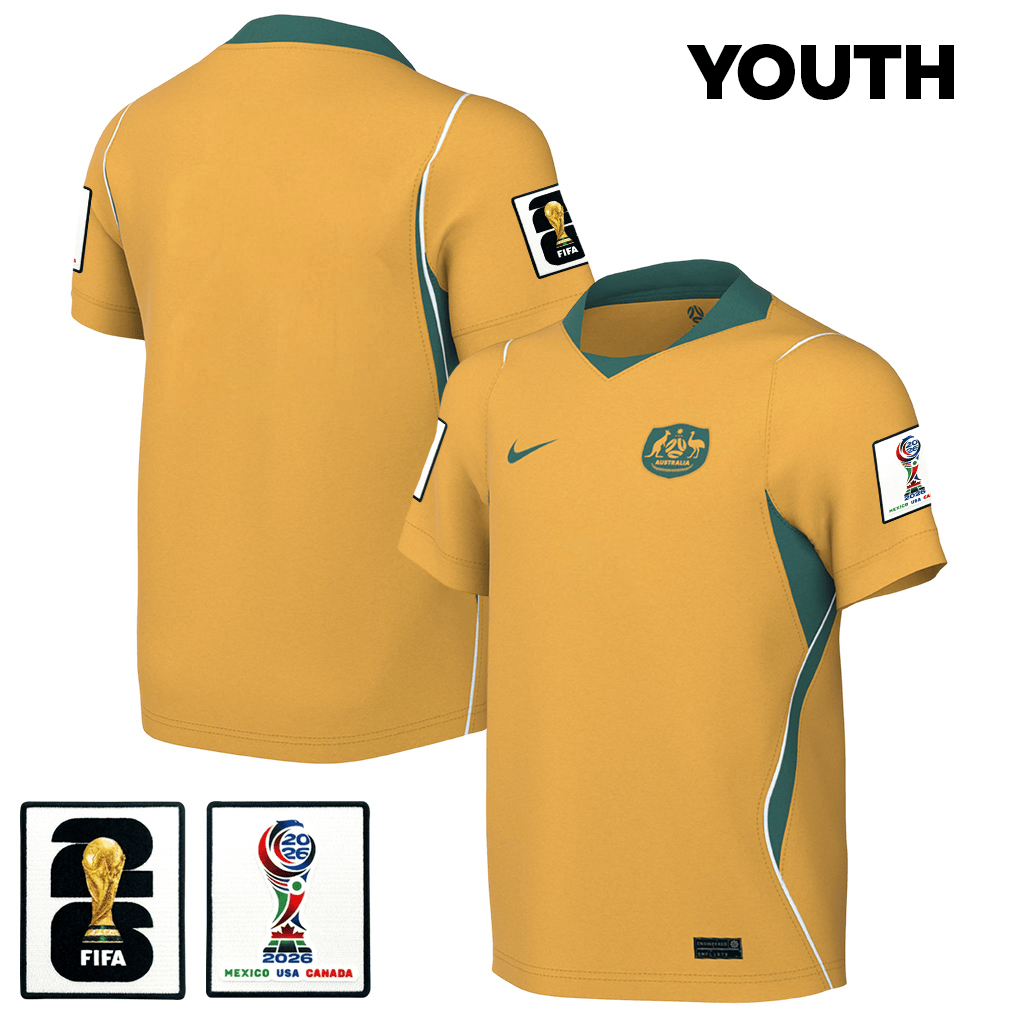 Australia National Team 2026 Youth Home Jersey - Yellow