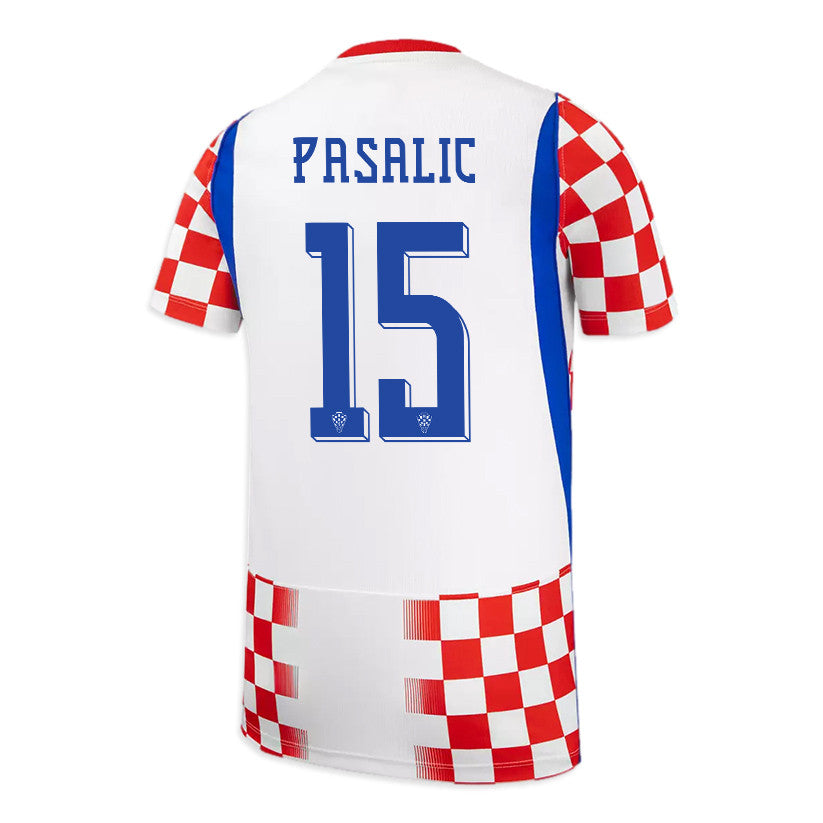 Mario Pasalic 15 Youth Croatia National Team 2026 Home Jersey - White/ Red