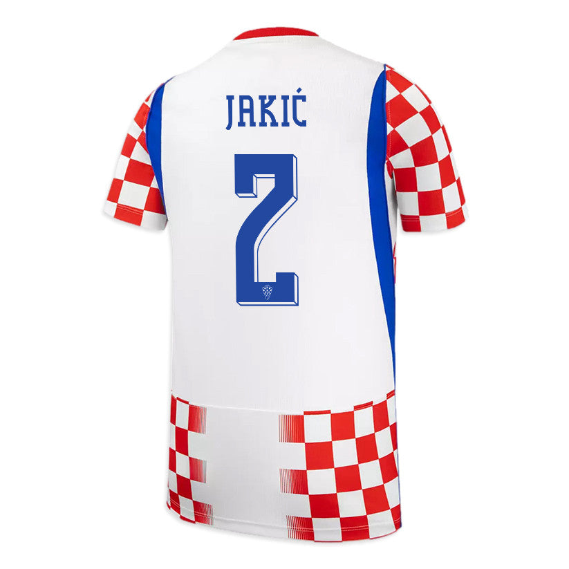 Kristijan Jakić 2 Youth Croatia National Team 2026 Home Jersey - White/ Red