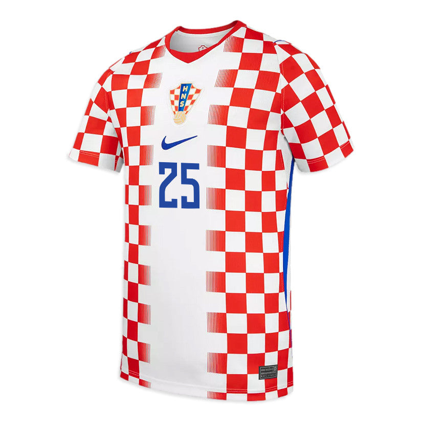 Luka Sučić 25 Youth Croatia National Team 2026 Home Jersey - White/ Red