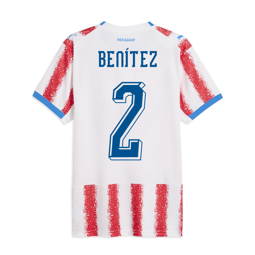 Alan Benítez 2 Paraguay National Team 2026 Home Jersey - White/Red, Men