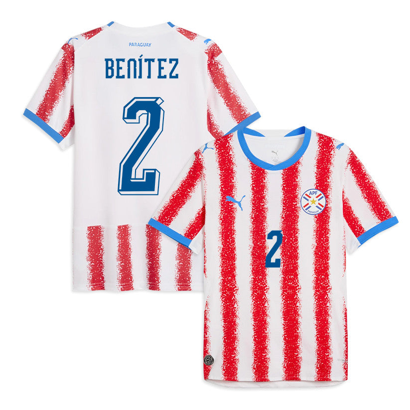 Alan Benítez 2 Paraguay National Team 2026 Home Jersey - White/Red, Men