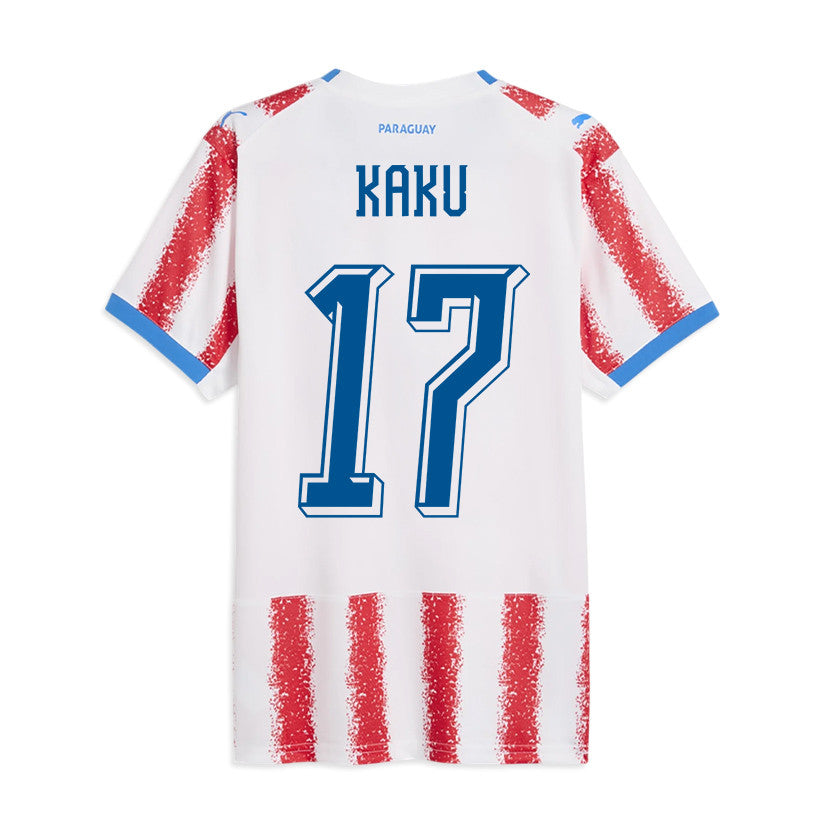 Kaku 17 Paraguay National Team 2026 Home Jersey - White/Red, Men