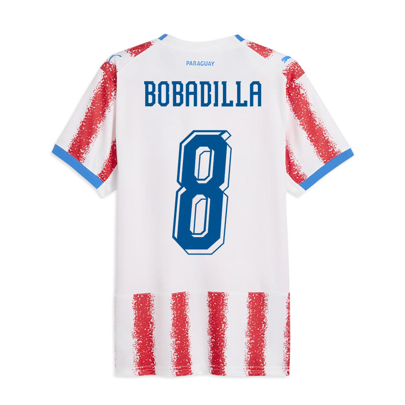 Damián Bobadilla 8 Paraguay National Team 2026 Home Jersey - White/Red, Men