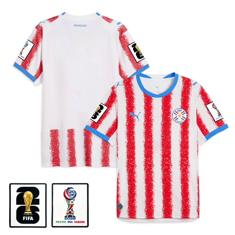 Paraguay National Team 2026 Home Jersey - White/Red, Men