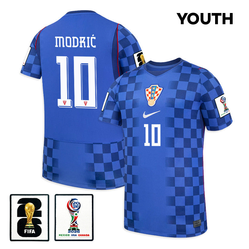 Luka Modrić 10 Youth Croatia National Team 2026 Away Jersey - Blue