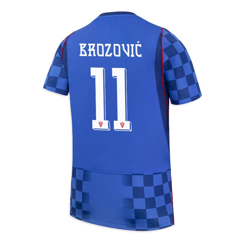 Marcelo Brozović 11 Youth Croatia National Team 2026 Away Jersey - Blue