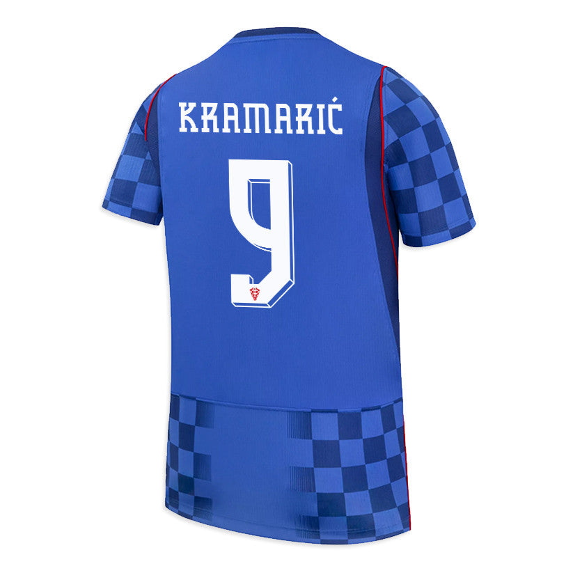 Andrej Kramarić 9 Youth Croatia National Team 2026 Away Jersey - Blue