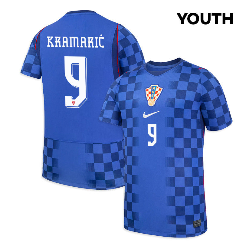 Andrej Kramarić 9 Youth Croatia National Team 2026 Away Jersey - Blue