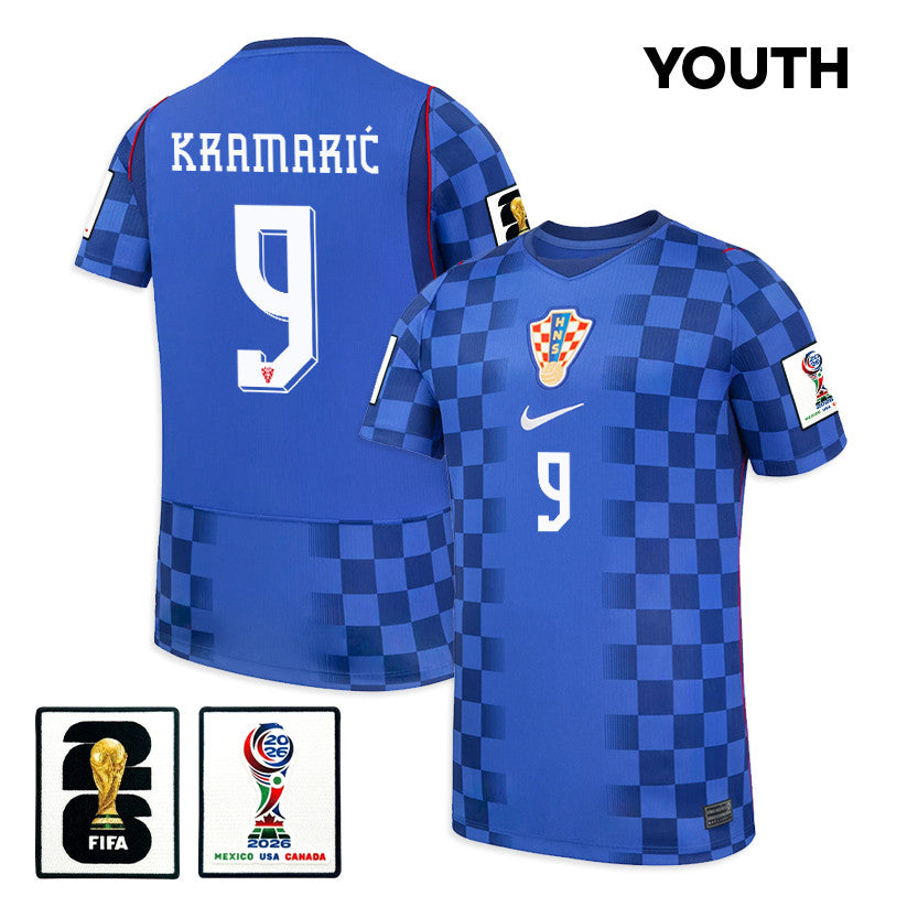 Andrej Kramarić 9 Youth Croatia National Team 2026 Away Jersey - Blue