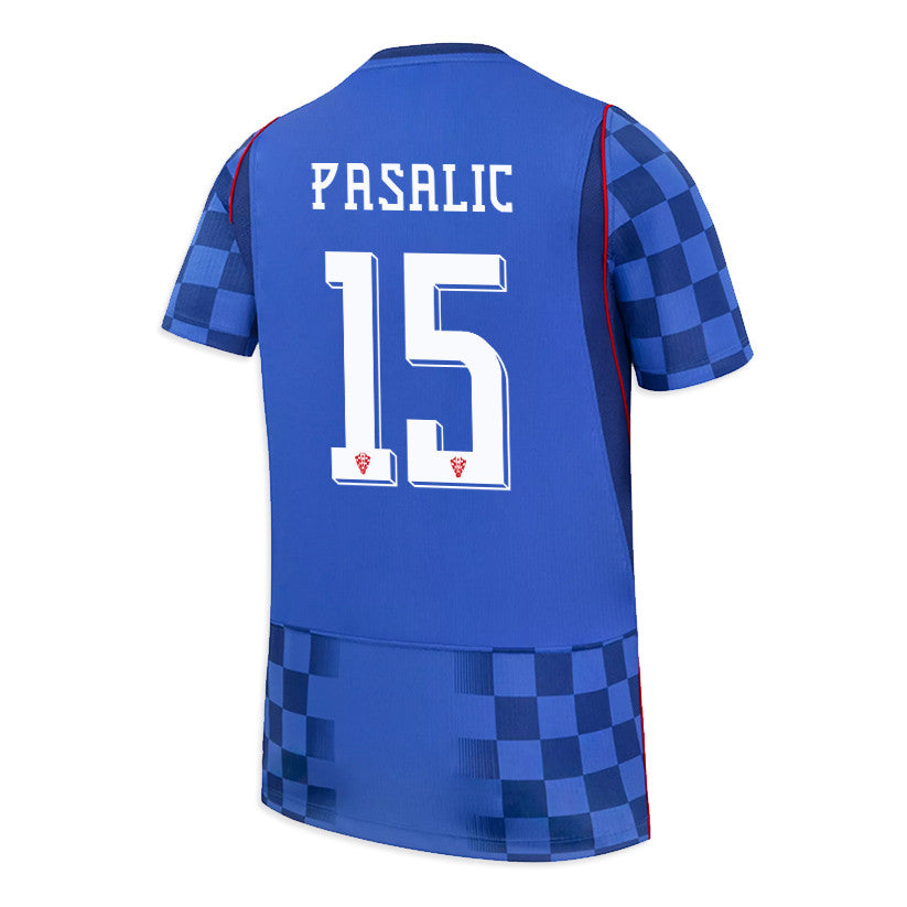 Mario Pasalic 15 Youth Croatia National Team 2026 Away Jersey - Blue