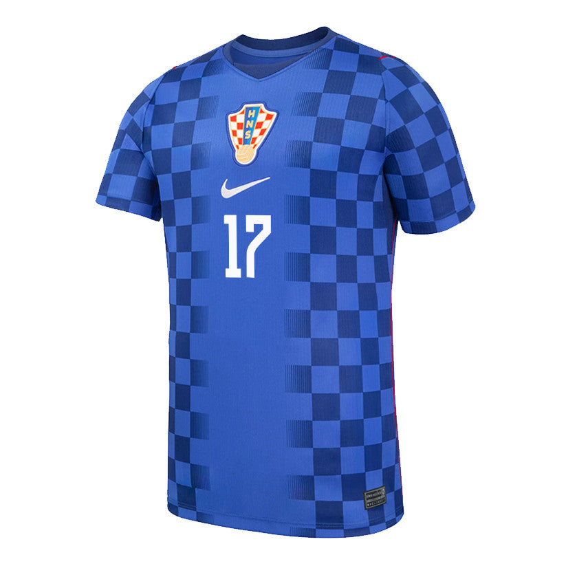 Petar Sučić 17 Youth Croatia National Team 2026 Away Jersey - Blue