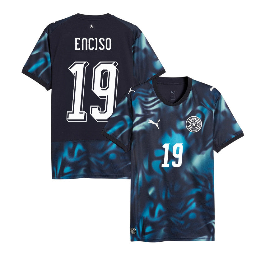 Julio Enciso 19 Paraguay National Team 2026 Away Jersey - Navy, Men